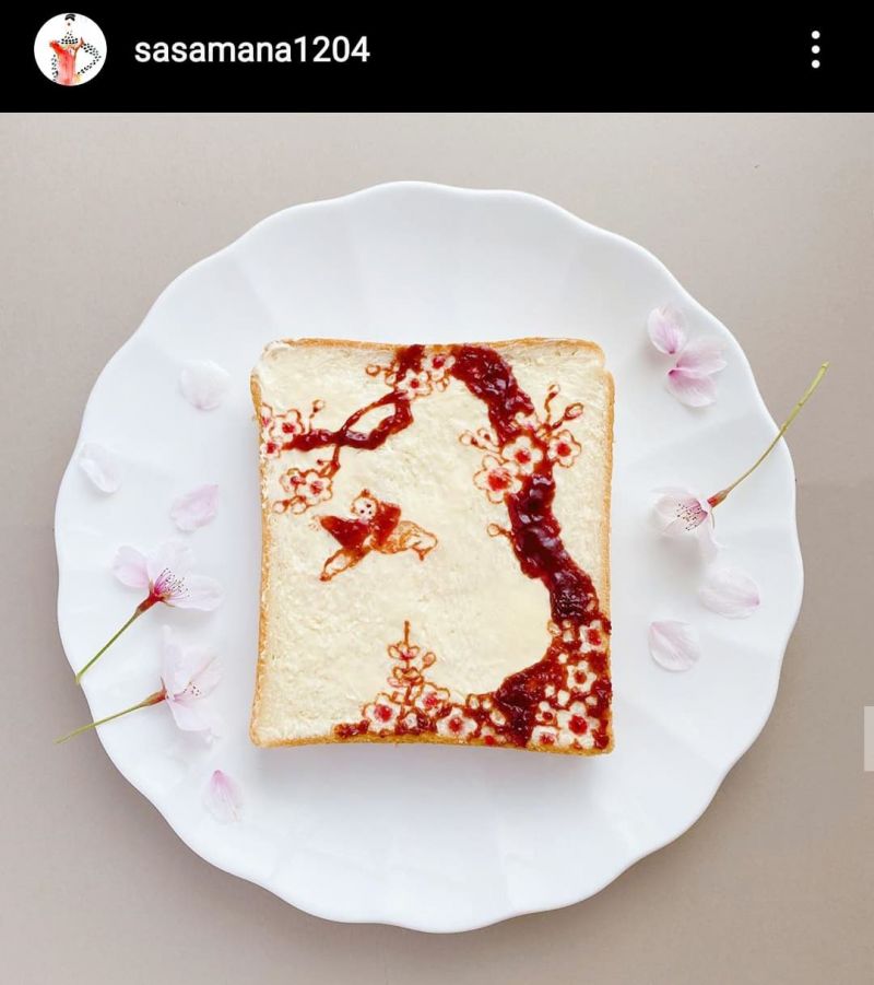 bánh mì hoa sakura